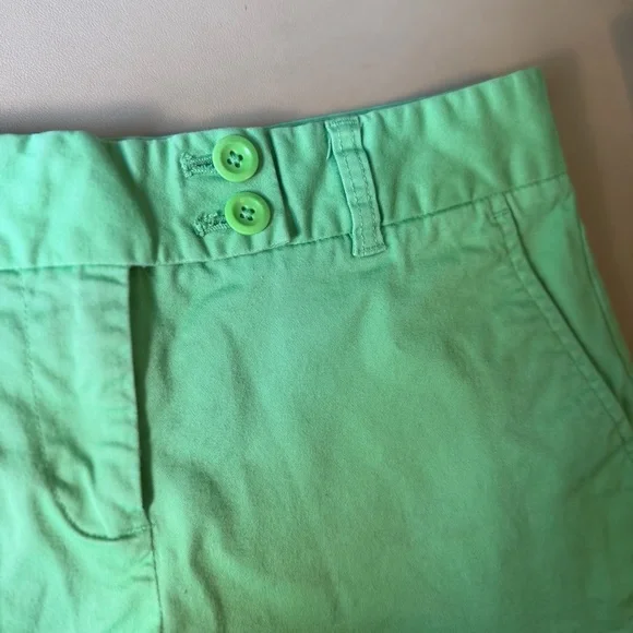 Vineyard Vines Women’s Size 0 Green Cotton Shorts Preppy Classic Summer - Picture 4 of 11